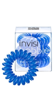 3 резинки Invisibobble, синие